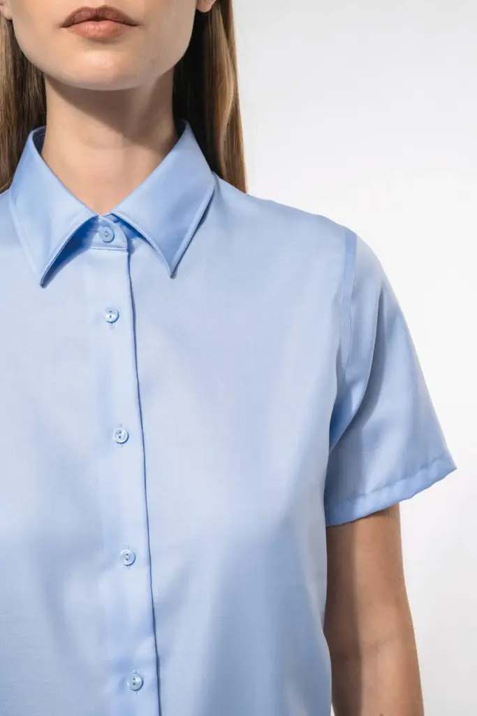 K540-3_2026 - Hidalgo-werbeartikel Dames non-iron blouse korte mouwen — productfoto 3