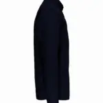 Heren poplin overhemd lange mouwen, navy — productfoto 9