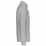 Heren poplin overhemd lange mouwen, snow grey — productfoto 10
