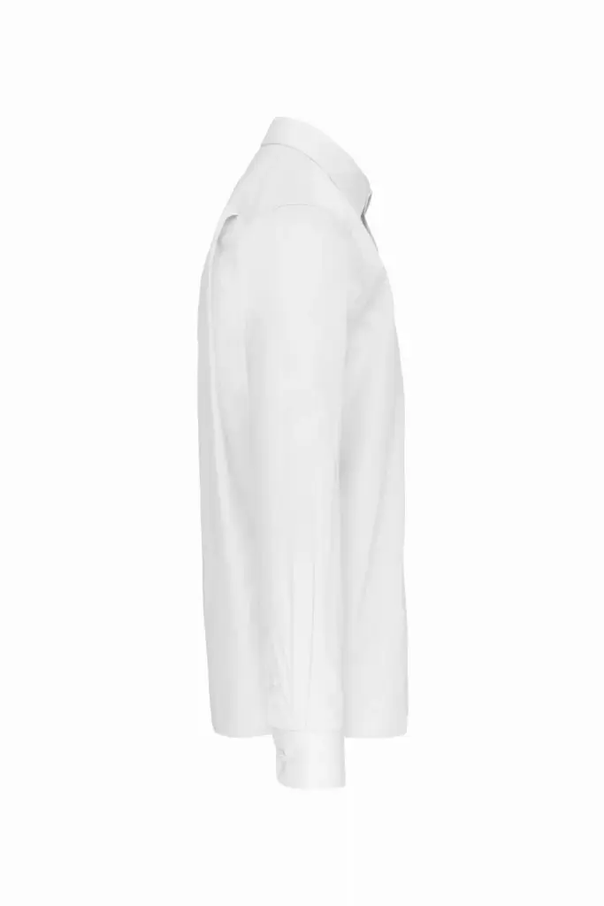 Heren poplin overhemd lange mouwen, white — productfoto 11