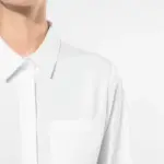 Dames poplin blouse lange mouwen — productfoto 3