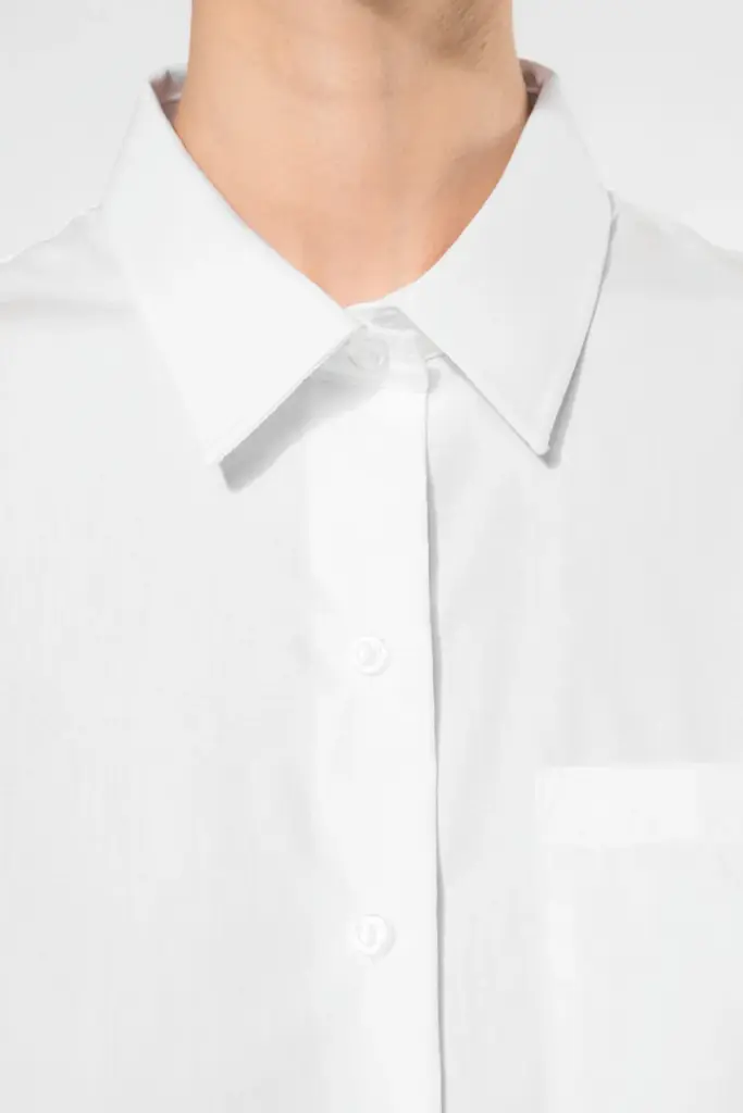 Dames poplin blouse lange mouwen — productfoto 4
