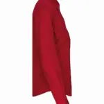 Dames poplin blouse lange mouwen, classic red — productfoto 7
