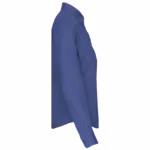 Dames poplin blouse lange mouwen, cobalt blue — productfoto 8