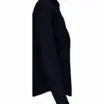 Dames poplin blouse lange mouwen, navy — productfoto 9