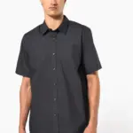 Heren poplin overhemd korte mouwen — productfoto 2