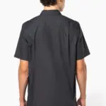 Heren poplin overhemd korte mouwen — productfoto 3