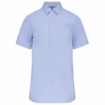 Heren poplin overhemd korte mouwen, bright sky — productfoto 7