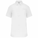 Heren poplin overhemd korte mouwen, white — productfoto 12
