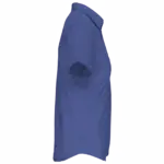 Dames Poplin Blouse Korte Mouwen, cobalt blue — productfoto 8