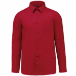 Overhemd in onderhoudsvriendelijk polykatoen-popeline heren, classic red — productfoto 13