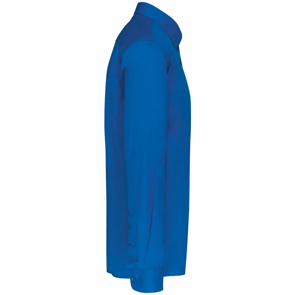 Overhemd in onderhoudsvriendelijk polykatoen-popeline heren, light royal blue — productfoto 18