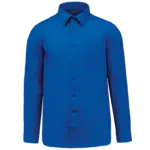 Overhemd in onderhoudsvriendelijk polykatoen-popeline heren, light royal blue — productfoto 19