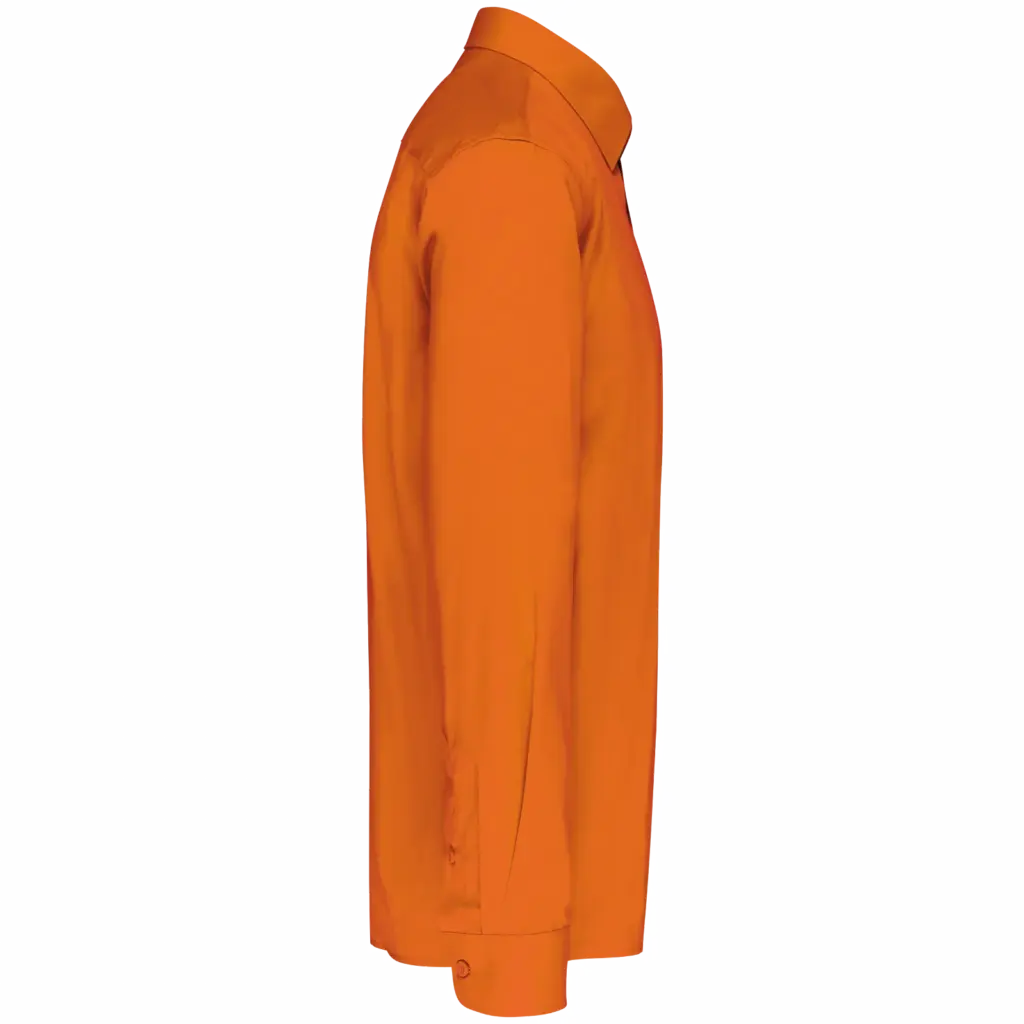 Overhemd in onderhoudsvriendelijk polykatoen-popeline heren, orange — productfoto 21