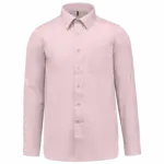 Overhemd in onderhoudsvriendelijk polykatoen-popeline heren, pale pink — productfoto 23