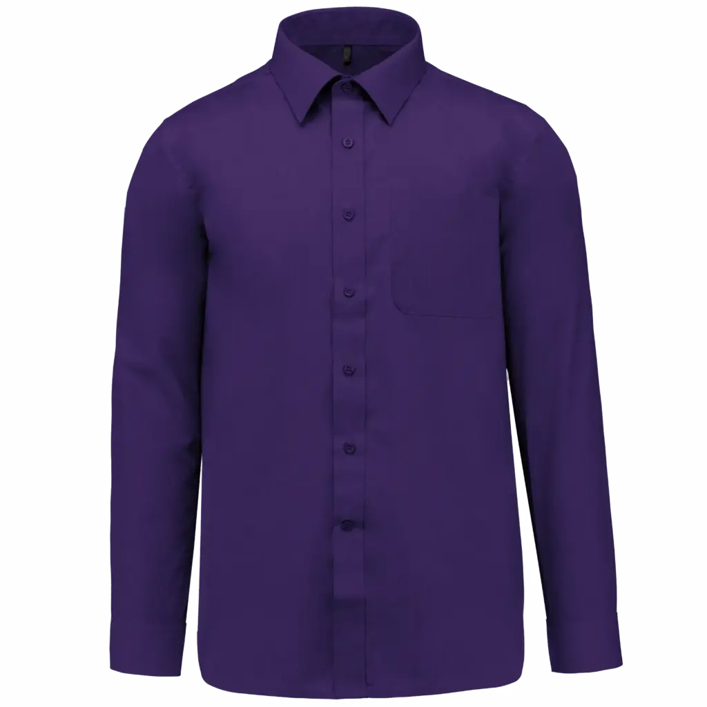 Overhemd in onderhoudsvriendelijk polykatoen-popeline heren, purple — productfoto 24