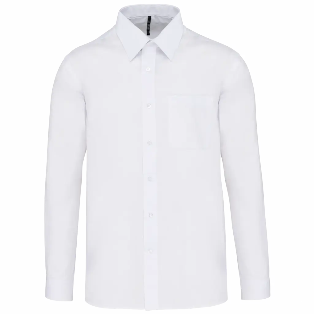 Overhemd in onderhoudsvriendelijk polykatoen-popeline heren, white — productfoto 28