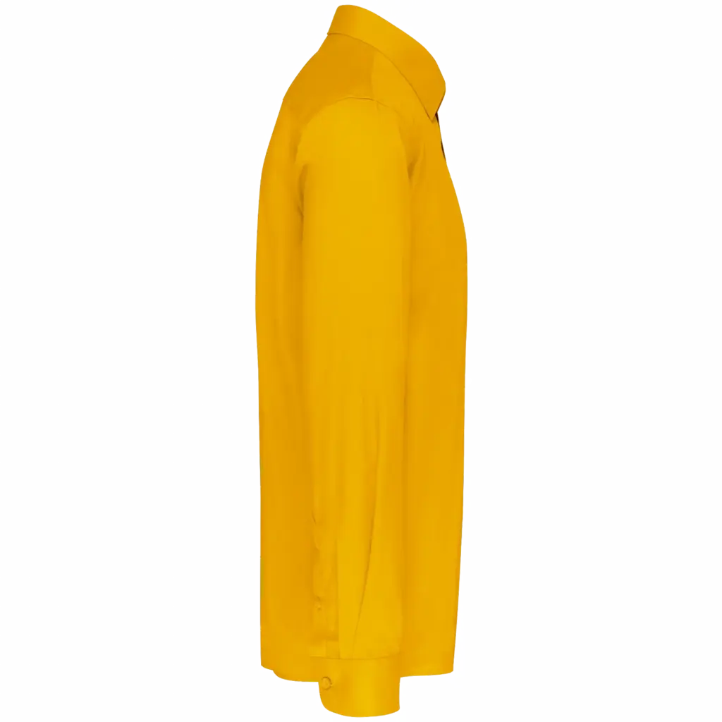 Overhemd in onderhoudsvriendelijk polykatoen-popeline heren, yellow — productfoto 29