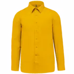 Overhemd in onderhoudsvriendelijk polykatoen-popeline heren, yellow — productfoto 30