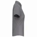 PS_K548-S_MARLSTORMGREY - Hidalgo-werbeartikel Overhemd in onderhoudsvriendelijk polykatoen-popeline korte mouwen dames, marl storm grey — productfoto 20