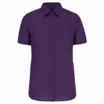Overhemd in onderhoudsvriendelijk polykatoen-popeline korte mouwen dames, purple — productfoto 25