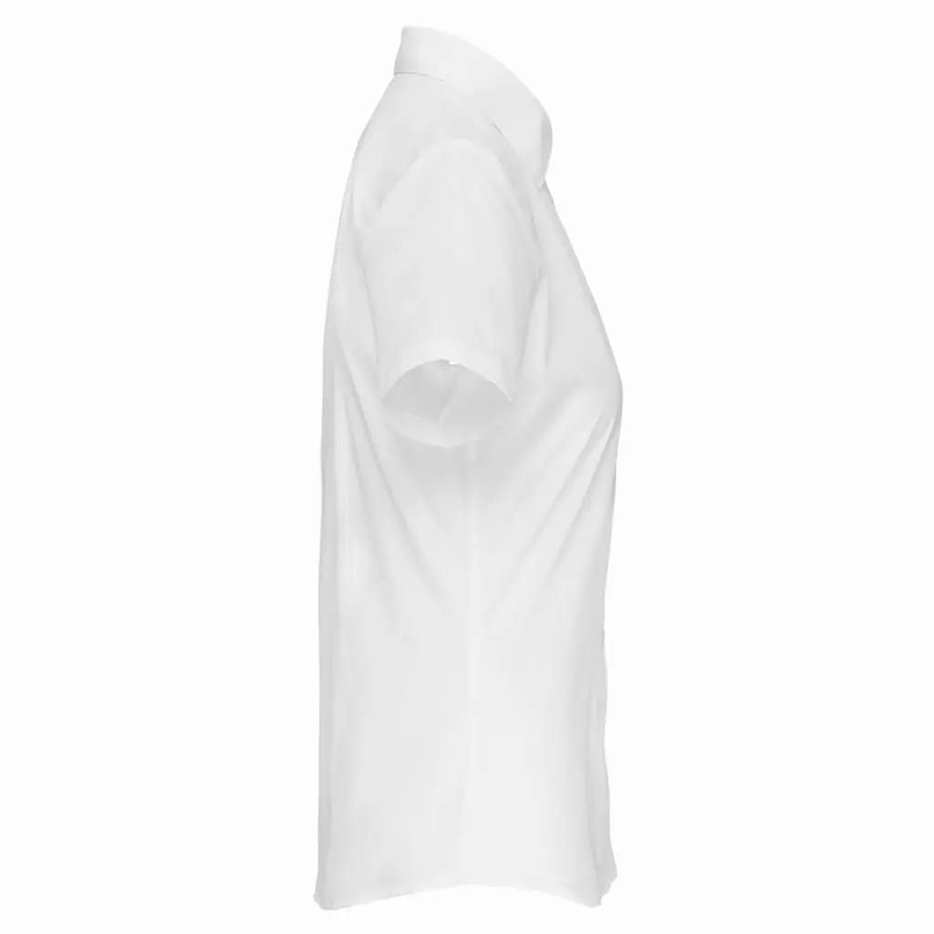 PS_K548-S_WHITE - Hidalgo-werbeartikel Overhemd in onderhoudsvriendelijk polykatoen-popeline korte mouwen dames, white — productfoto 28