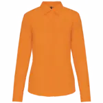 Overhemd in onderhoudsvriendelijk polykatoen-popeline dames, orange — productfoto 22