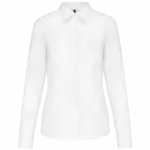 Overhemd in onderhoudsvriendelijk polykatoen-popeline dames, white — productfoto 28