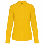 Overhemd in onderhoudsvriendelijk polykatoen-popeline dames, yellow — productfoto 30
