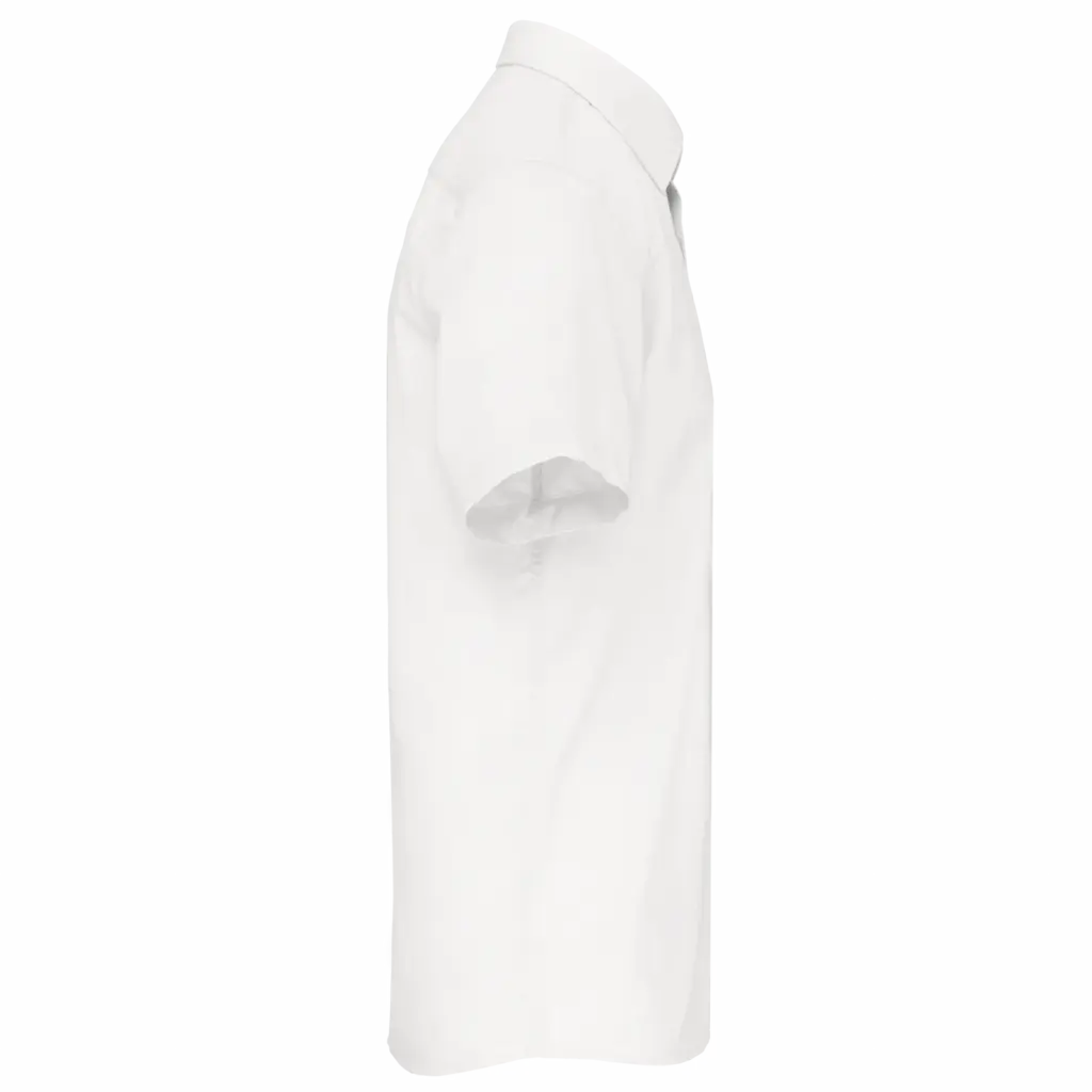 Overhemd in onderhoudsvriendelijk polykatoen-popeline korte mouwen heren, white — productfoto 28