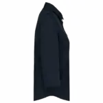 Overhemd in onderhoudsvriendelijk polykatoen-popeline 3/4-mouwen dames, navy — productfoto 12