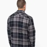 Geruit overshirt met sherpavoering — productfoto 2