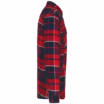 PS_K579-S_RED-NAVYCHECKED - Hidalgo Geruit overshirt met sherpavoering, red / navy checked — productfoto 7
