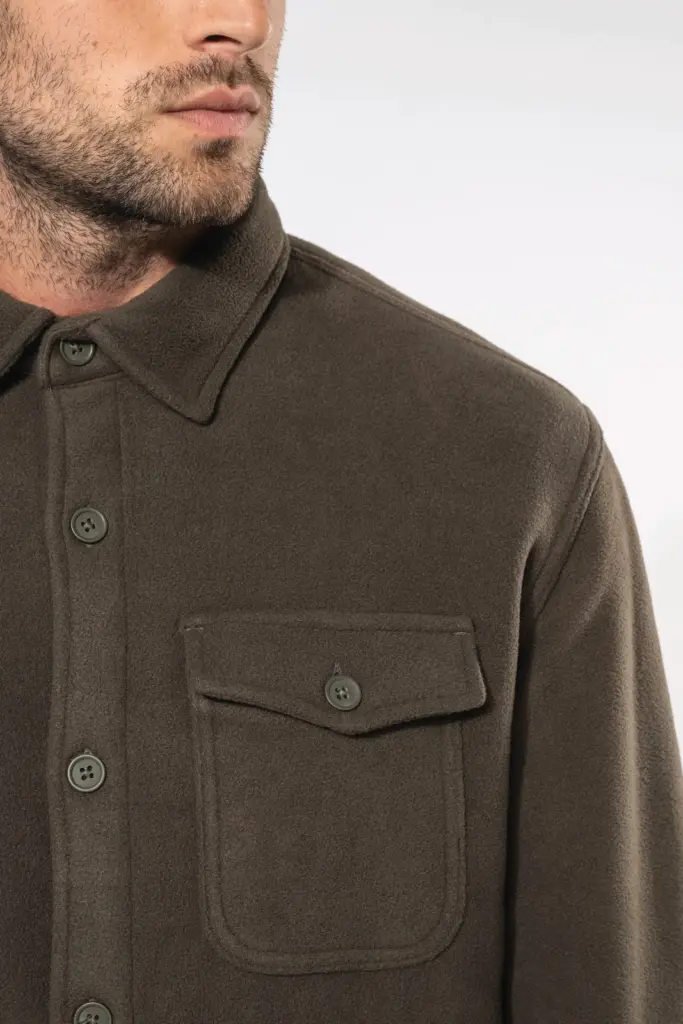 K582-07_2025 - Hidalgo Overshirt van fleece met sherpavoering — productfoto 3