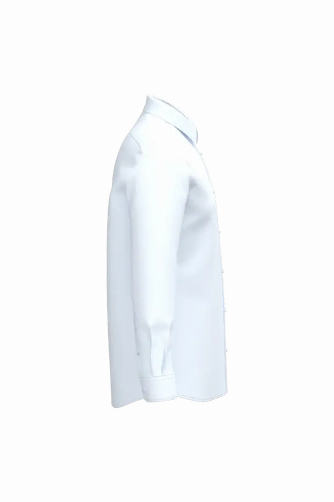 Overhemd van onderhoudsvriendelijk polykatoen-popeline heren, white — productfoto 6