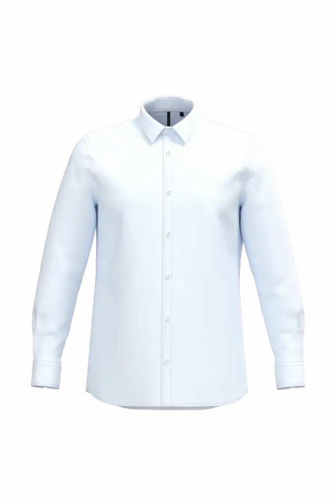 Overhemd van onderhoudsvriendelijk polykatoen-popeline heren, white — productfoto 7