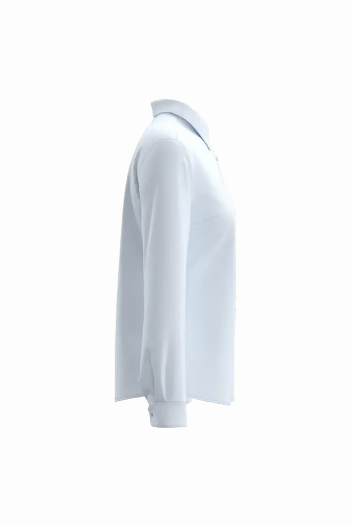 PS_K584-S_WHITE - Hidalgo-werbeartikel Overhemd van onderhoudsvriendelijk polykatoen-popeline dames, white — productfoto 6