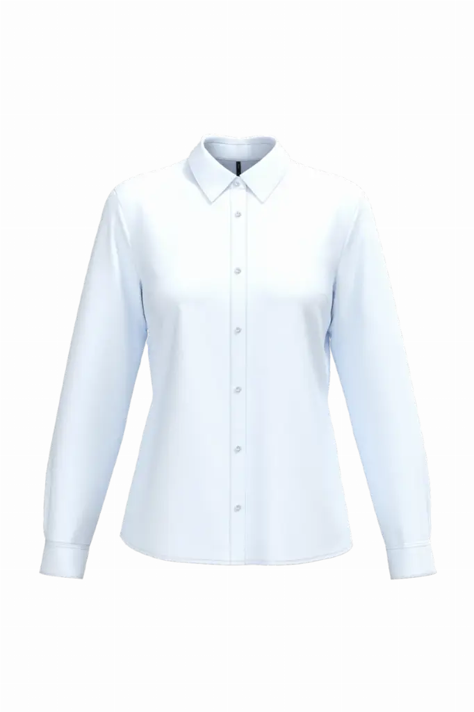 Overhemd van onderhoudsvriendelijk polykatoen-popeline dames, white — productfoto 7
