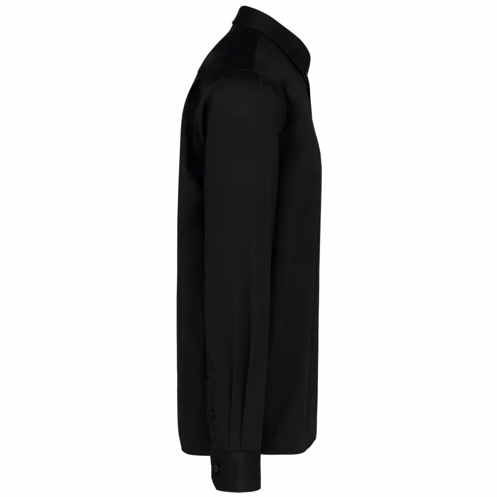 PS_K586-S_BLACK - Hidalgo-werbeartikel Herenoverhemd met lange mouwen van katoen Nevada, black — productfoto 6