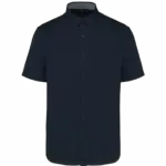 Katoenen herenoverhemd met korte mouwen "Ariana", navy — productfoto 10