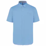 Katoenen herenoverhemd met korte mouwen "Ariana", sky blue — productfoto 12