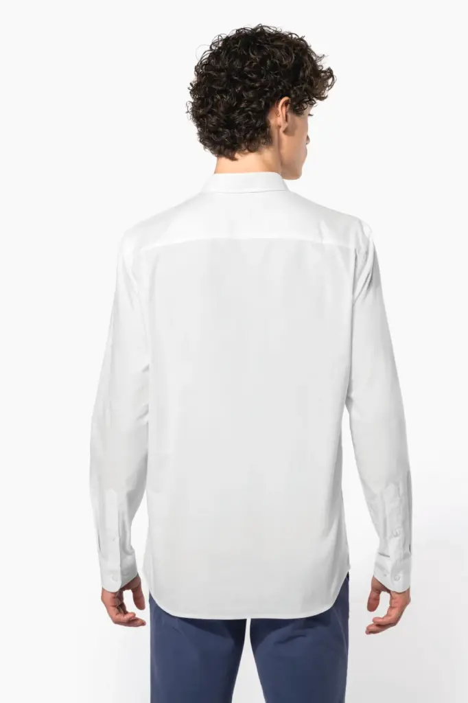 Heren overhemd Oxford lange mouwen — productfoto 3