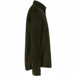 Heren overhemd met lange mouwen in ribfluweel, washed dusky khaki — productfoto 7
