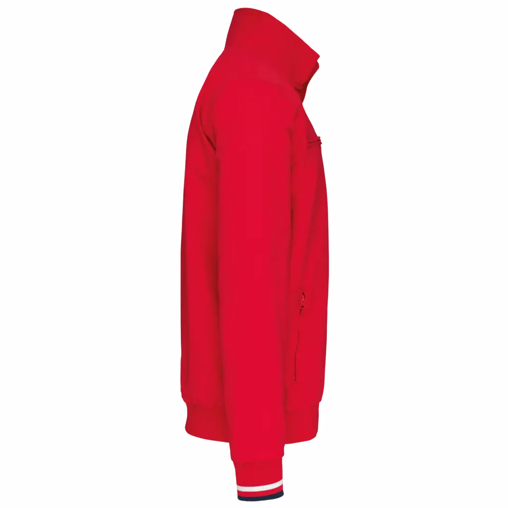 PS_K609-S_RED-WHITE-NAVY - Hidalgo-werbeartikel Herenjack, red / white / navy — productfoto 7