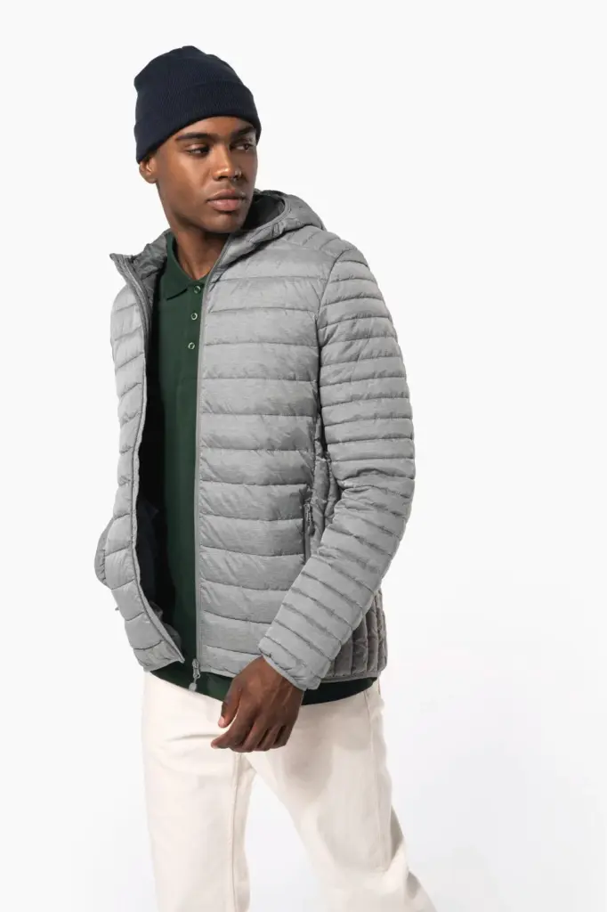 Men's lightweight hooded padded jacket
