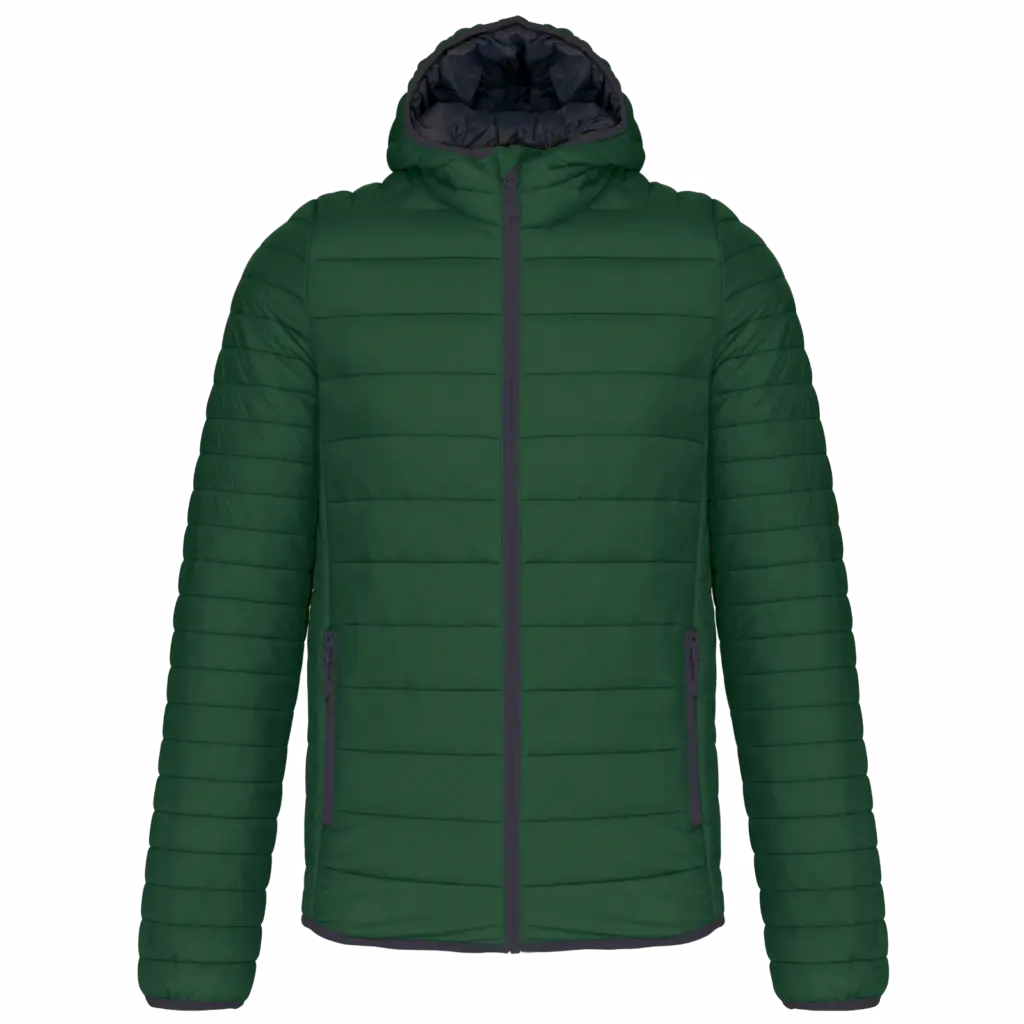 Custom K6110 Men's Lightweight Hooded Padded Jacket S-4XL — product photo 7
