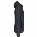 PS_K6110-S_MARLDARKGREY - Hidalgo-werbeartikel Men's lightweight hooded padded jacket, marl dark grey — productfoto 8