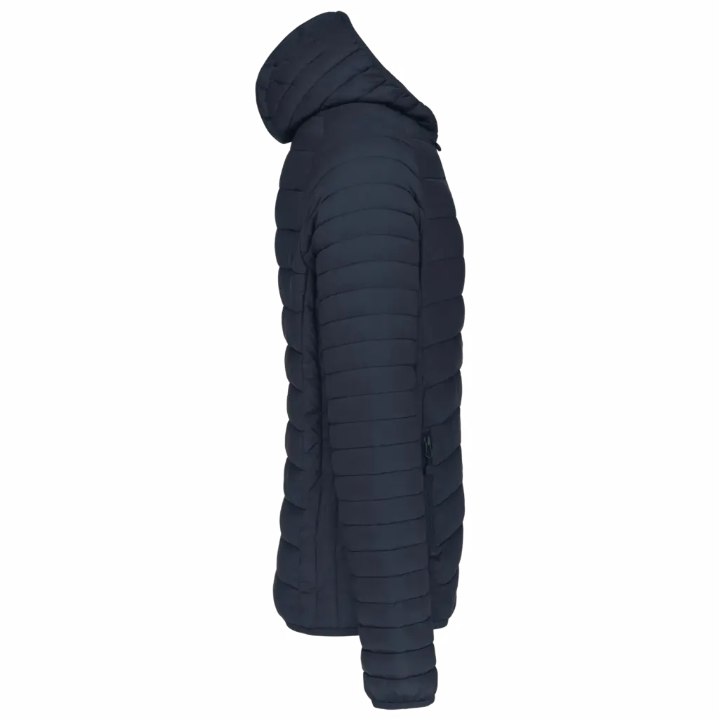 PS_K6110-S_NAVY - Hidalgo-werbeartikel Men's lightweight hooded padded jacket, navy — productfoto 10