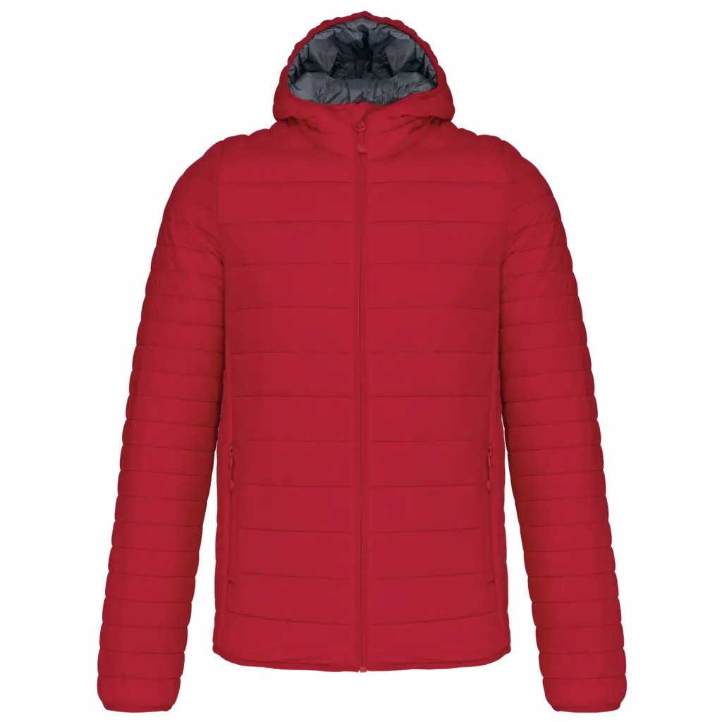 Custom K6110 Men's Lightweight Hooded Padded Jacket S-4XL — product photo 12