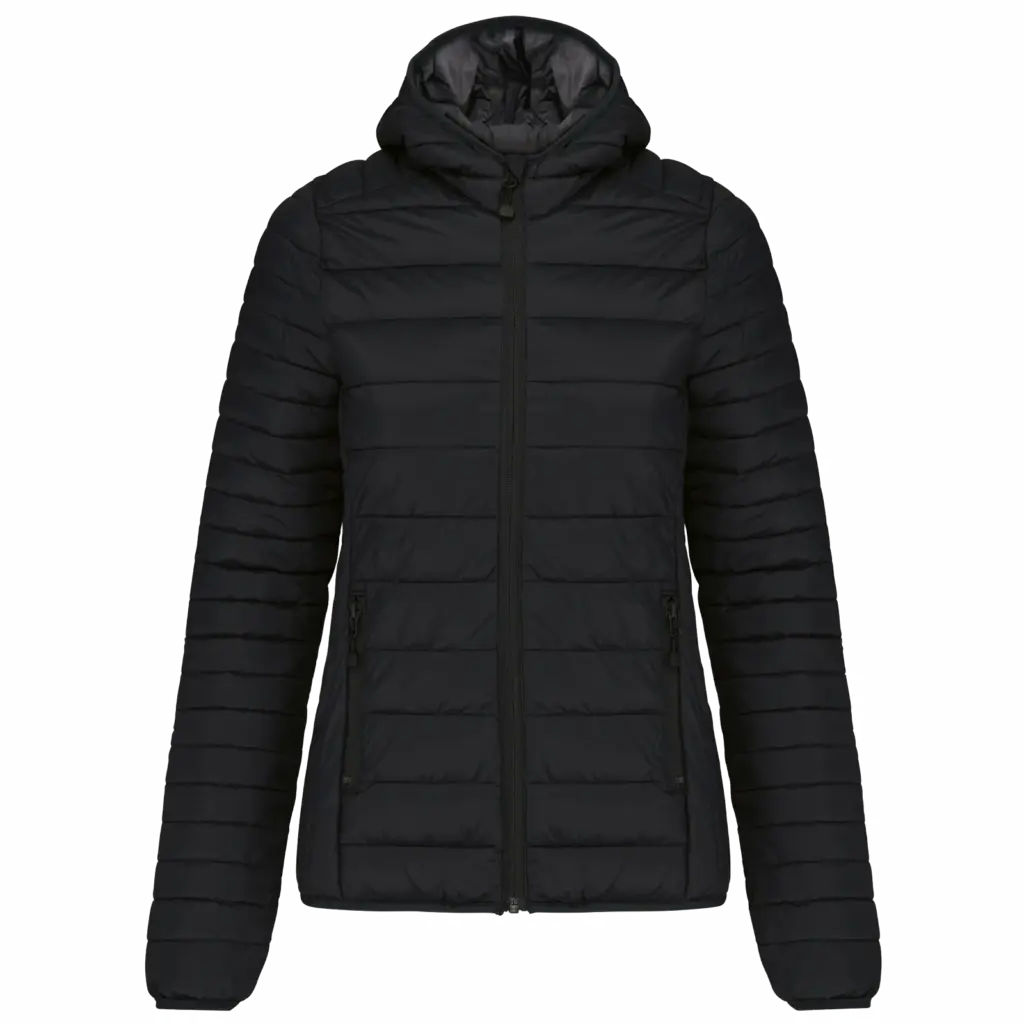Ladies Hooded Padded Jacket K6111 Printed Foldable XS-XXL — product photo 6